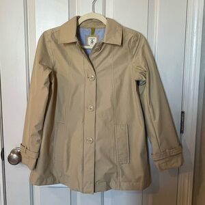 Lands' End Girls Khaki Trench Coat, Size M (10/12)